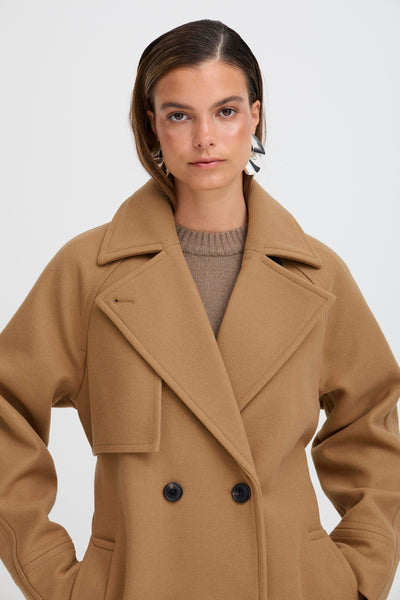 B.Young Cilia Trench Coat Camel