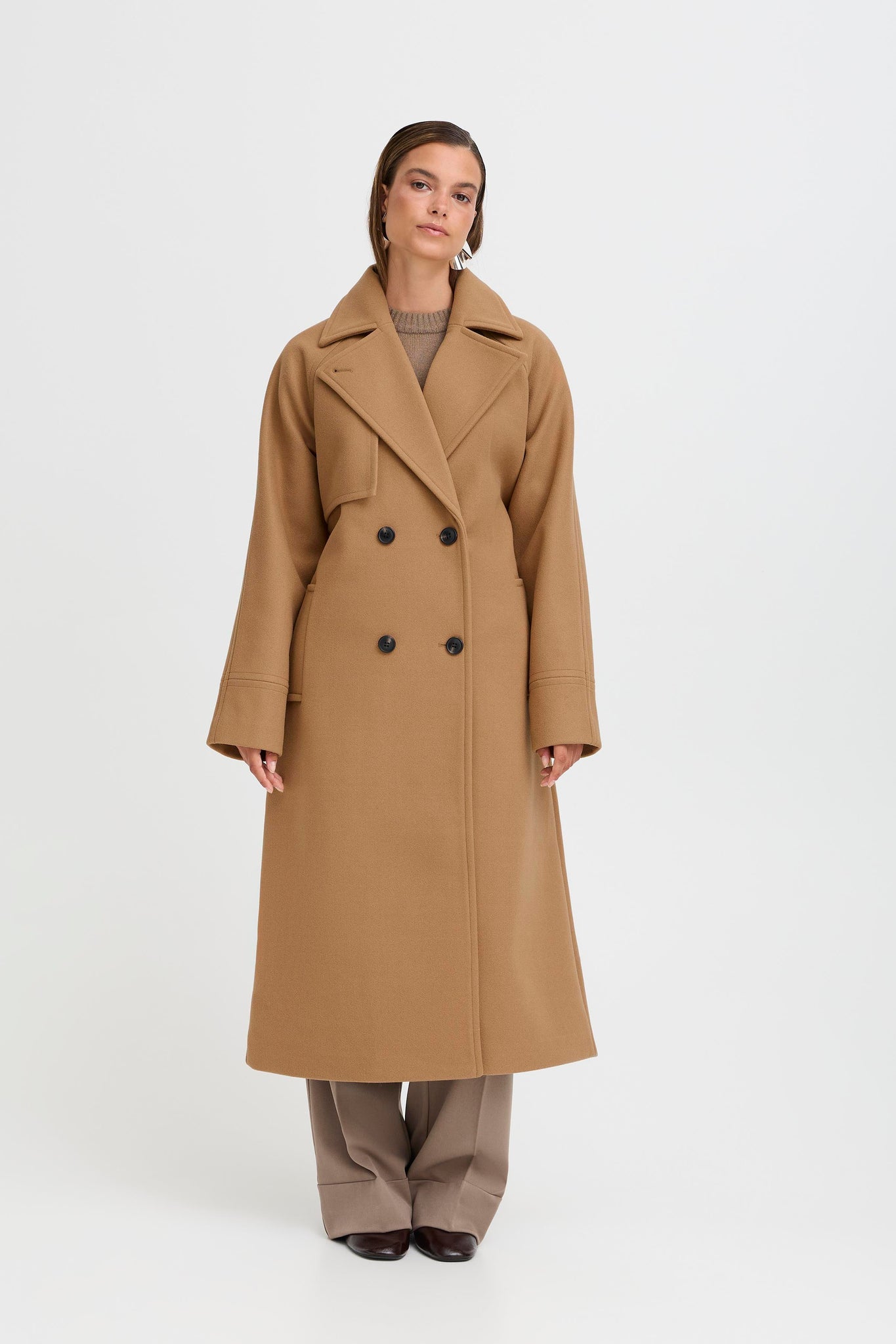 B.Young Cilia Trench Coat Camel
