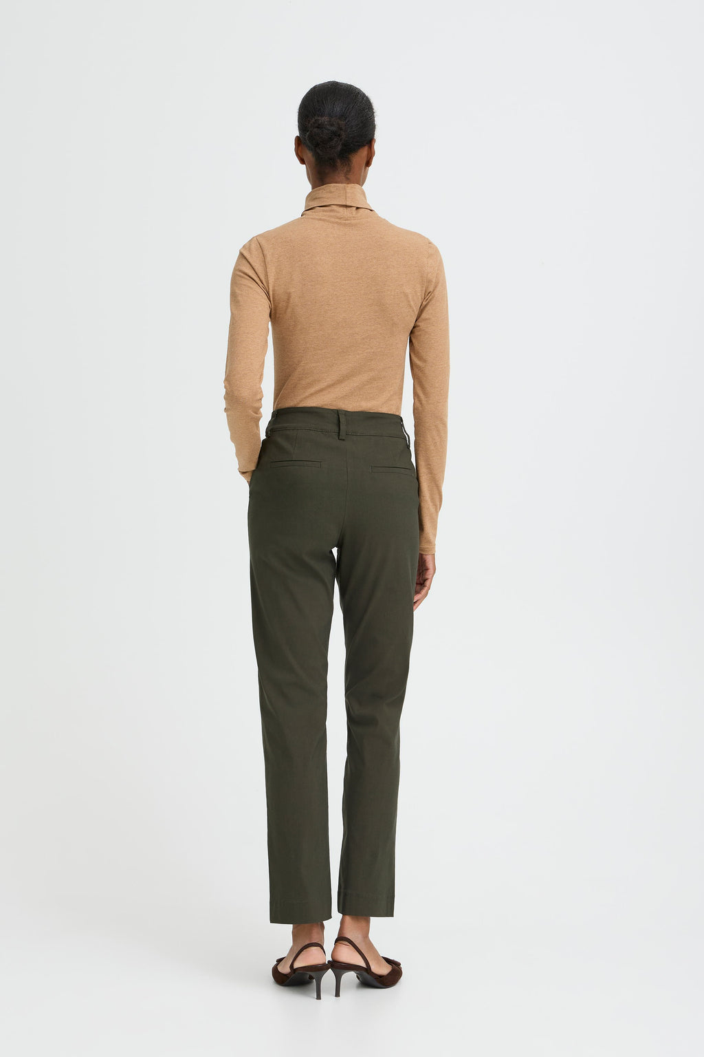 B.Young Dixi Straight Leg Trousers - Green