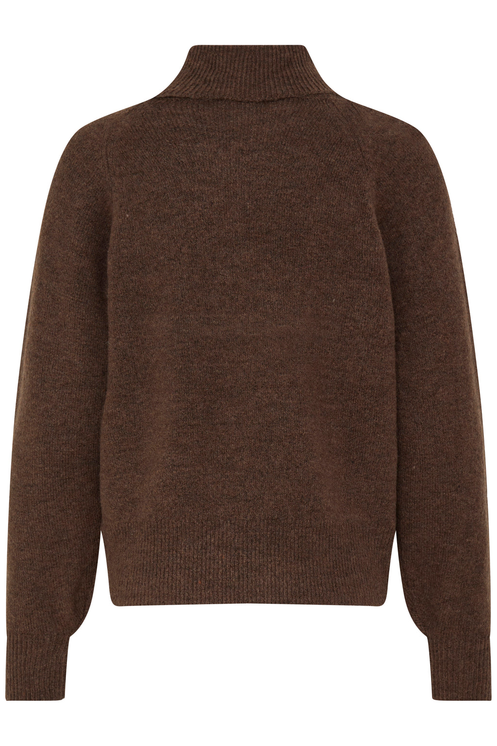 B.Young Monna Roll Neck Jumper - Brown Melange