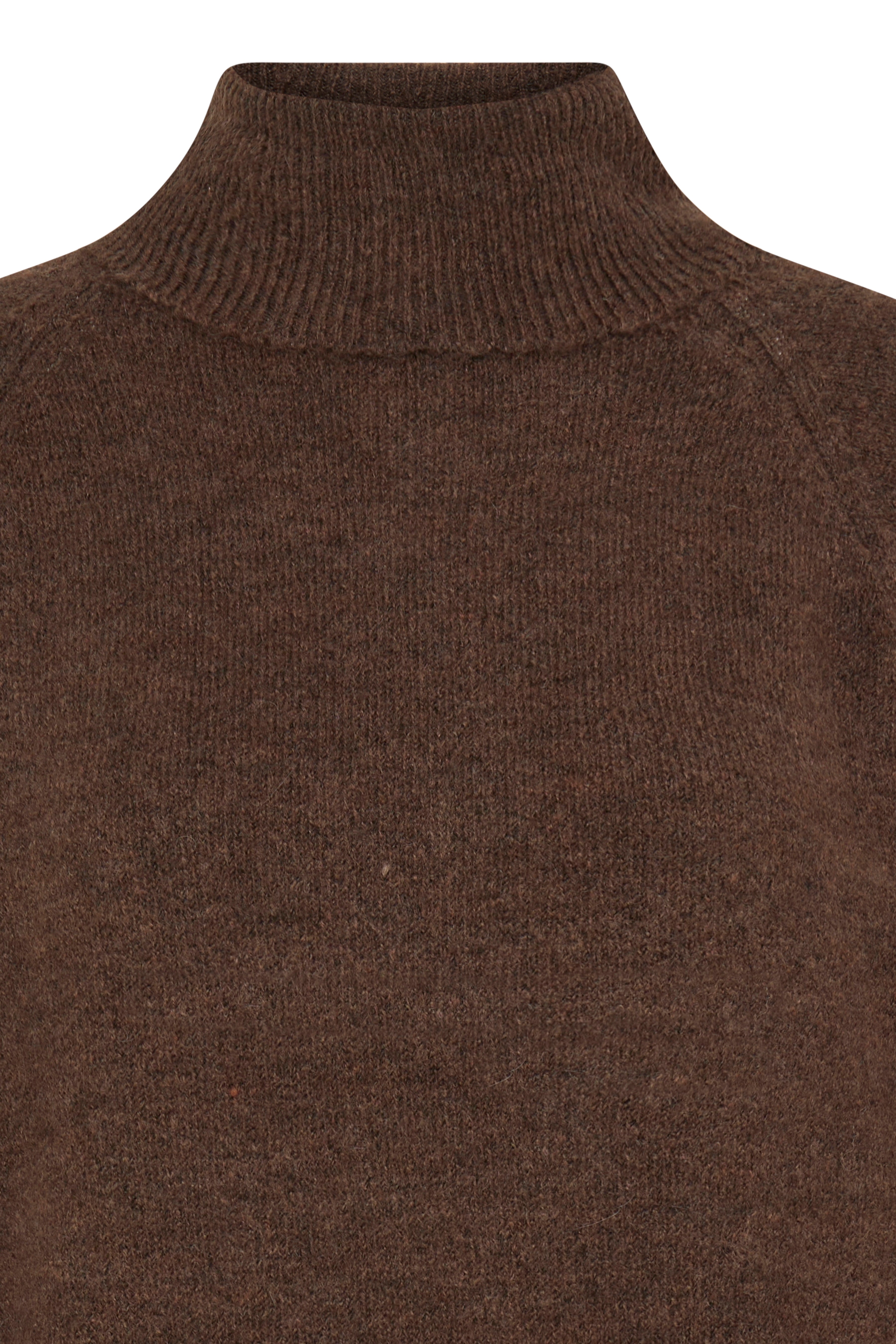 B.Young Monna Roll Neck Jumper - Brown Melange