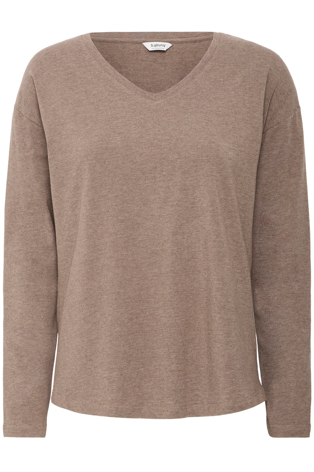B.Young V-Neck Basic Long Sleeve T-Shirt