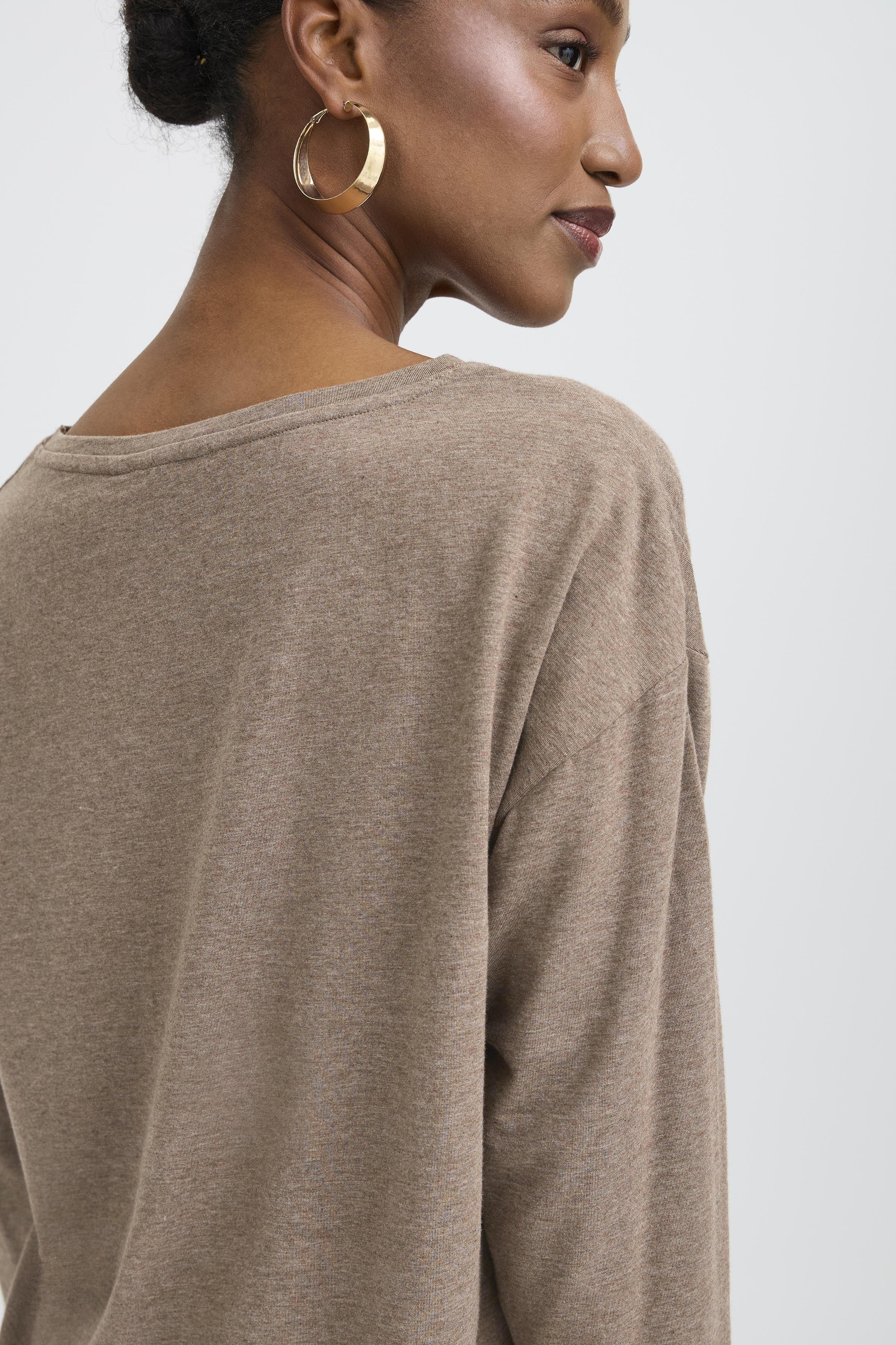 B.Young V-Neck Basic Long Sleeve T-Shirt