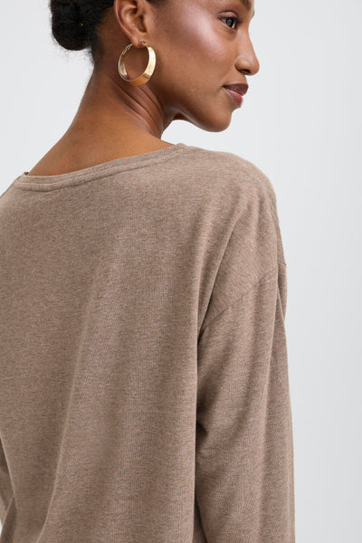 B.Young V-Neck Basic Long Sleeve T-Shirt