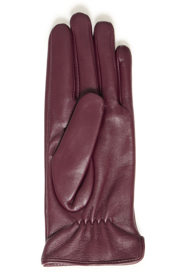B.Young Vante Leather Gloves - Port