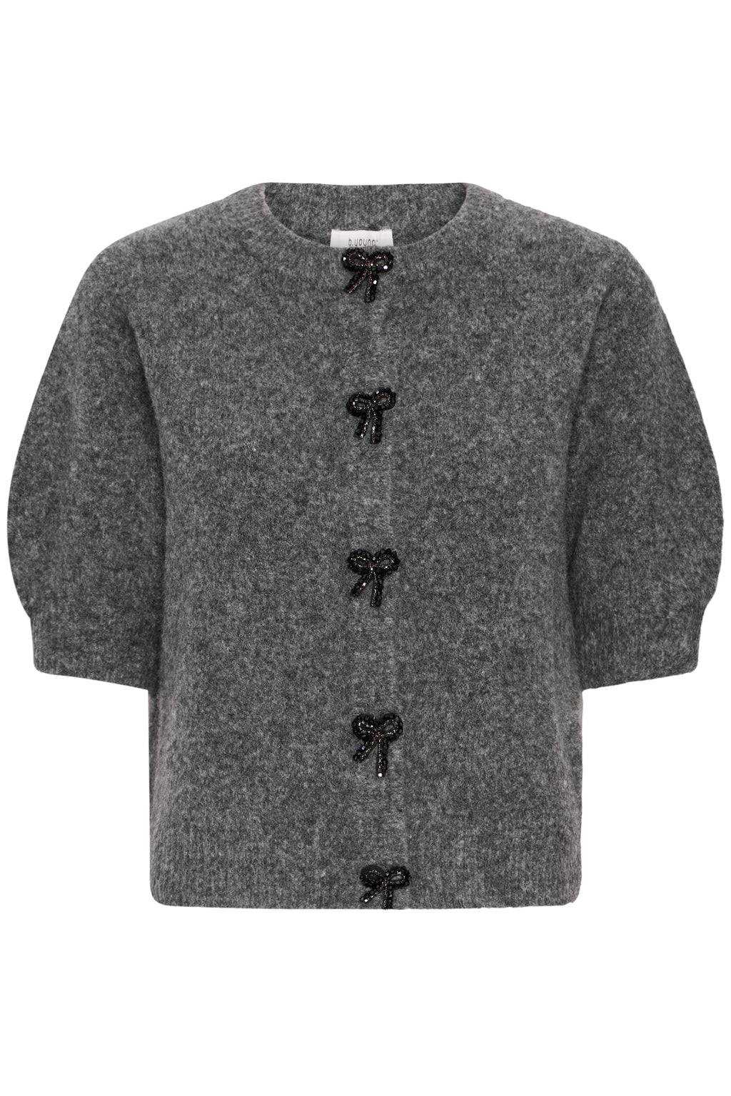 B.Young Omea Bow Button Cardigan