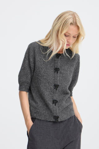 B.Young Omea Bow Button Cardigan