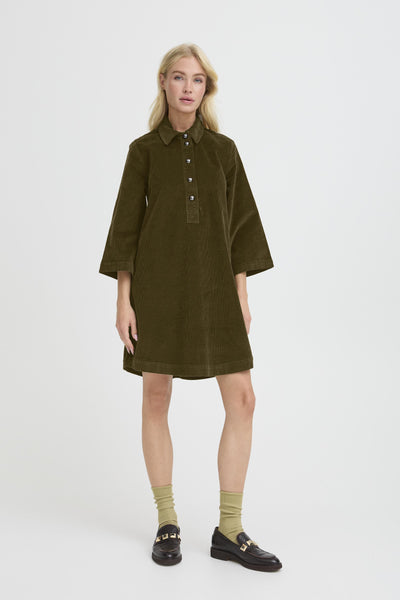 B.Young Dasik Cord Button Dress