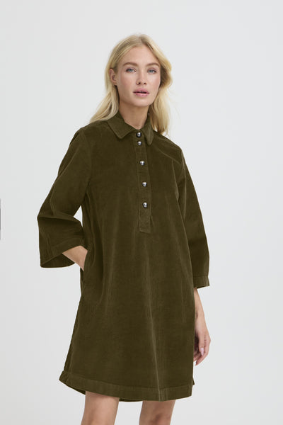 B.Young Dasik Cord Button Dress