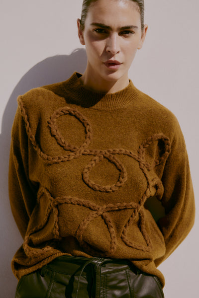 B.Young Medi Decorative Stitch Jumper