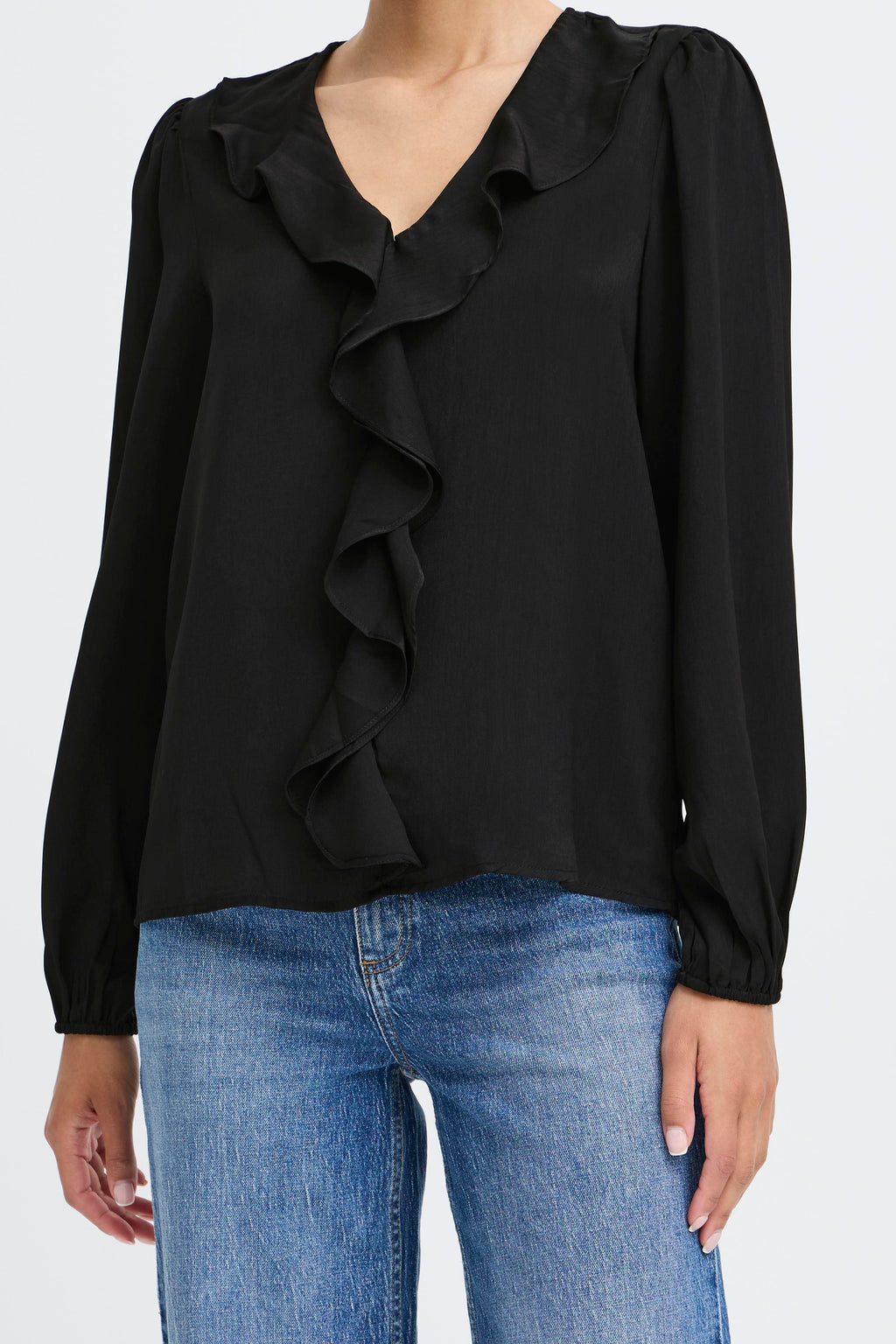 B.Young Igomi Ruffle Blouse