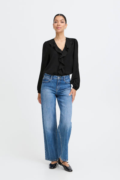 B.Young Igomi Ruffle Blouse