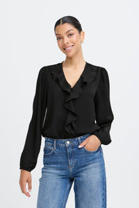 B.Young Igomi Ruffle Blouse
