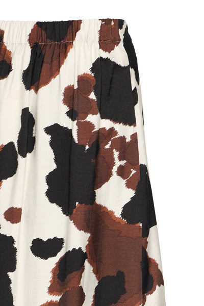 B.Young Ihamma Cow Print Midi Skirt