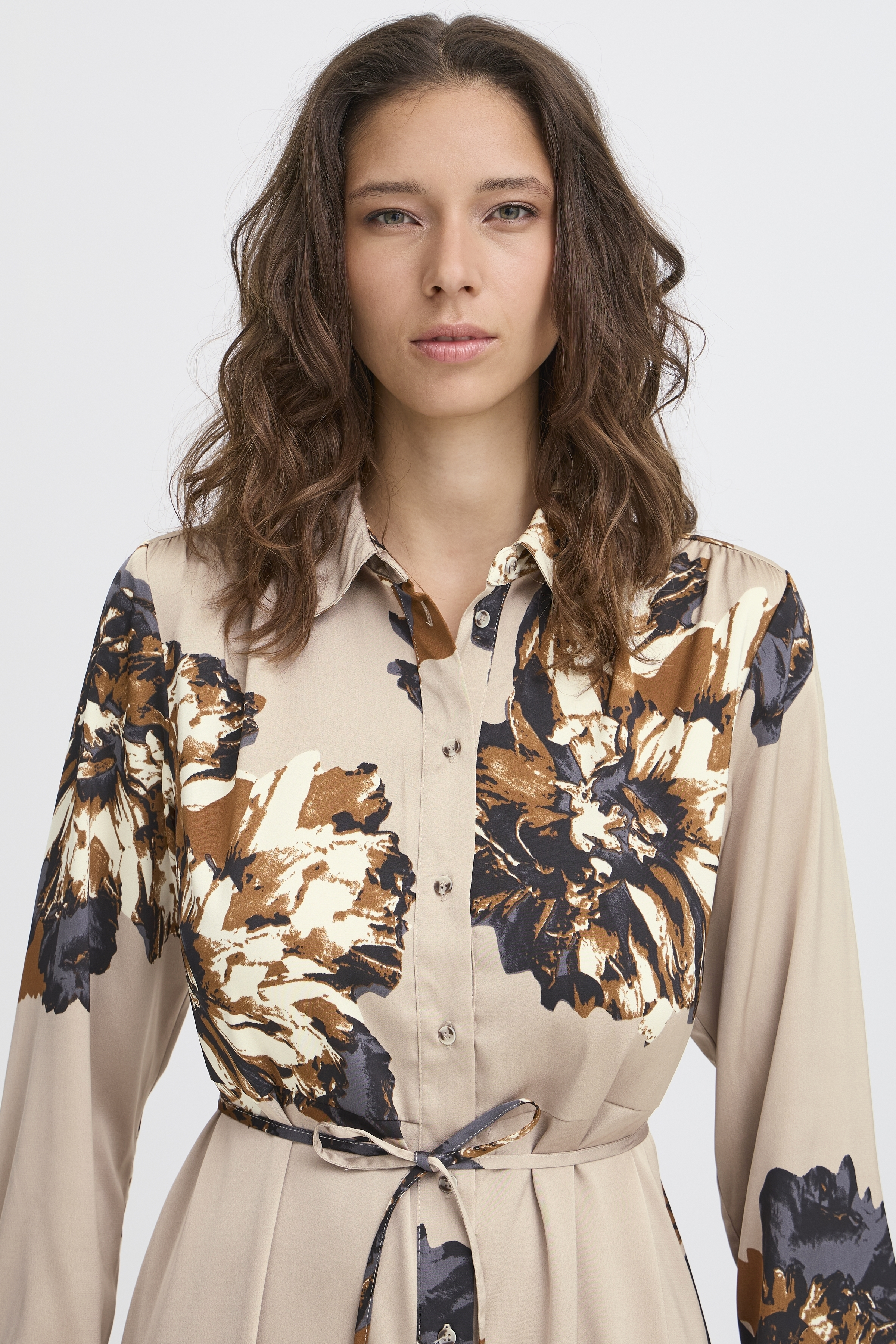 B.Young Jannike Floral Shirt Dress