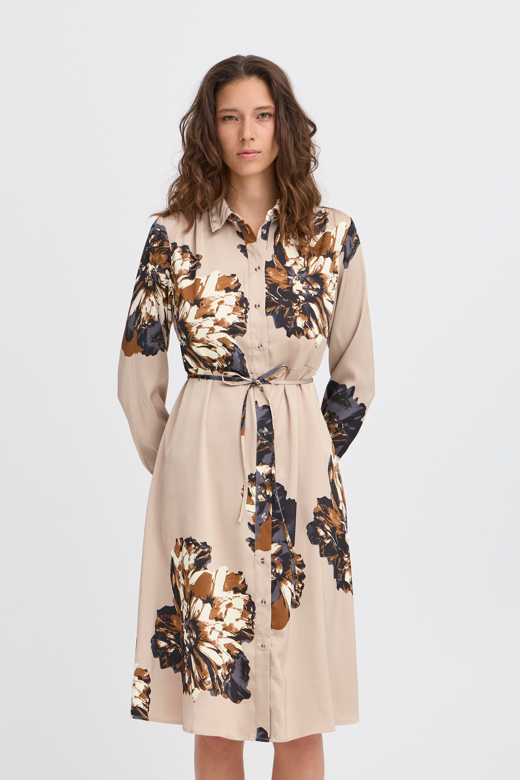B.Young Jannike Floral Shirt Dress