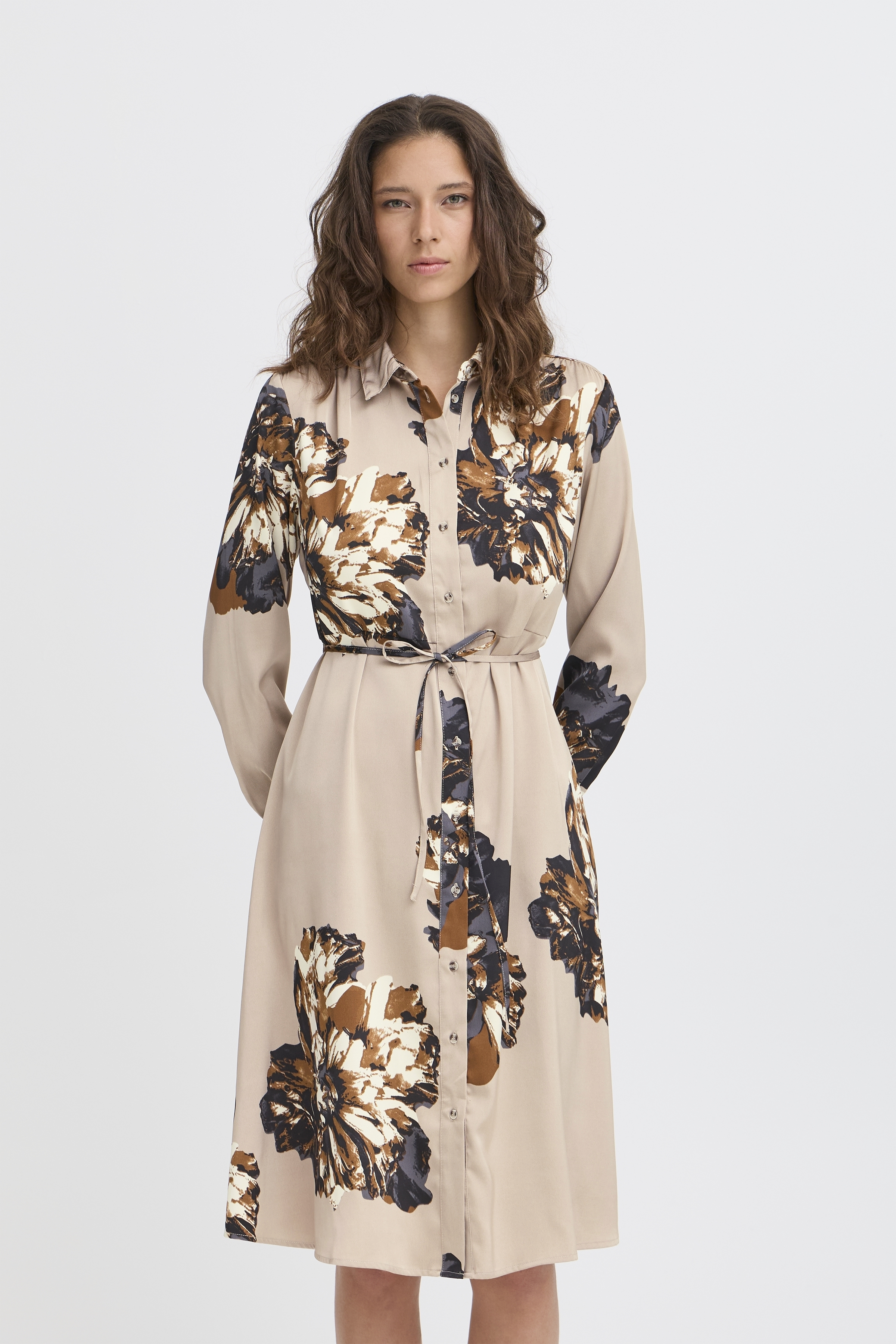 B.Young Jannike Floral Shirt Dress