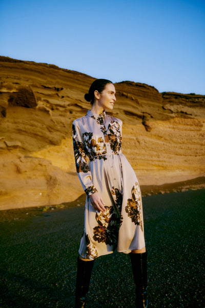 B.Young Jannike Floral Shirt Dress