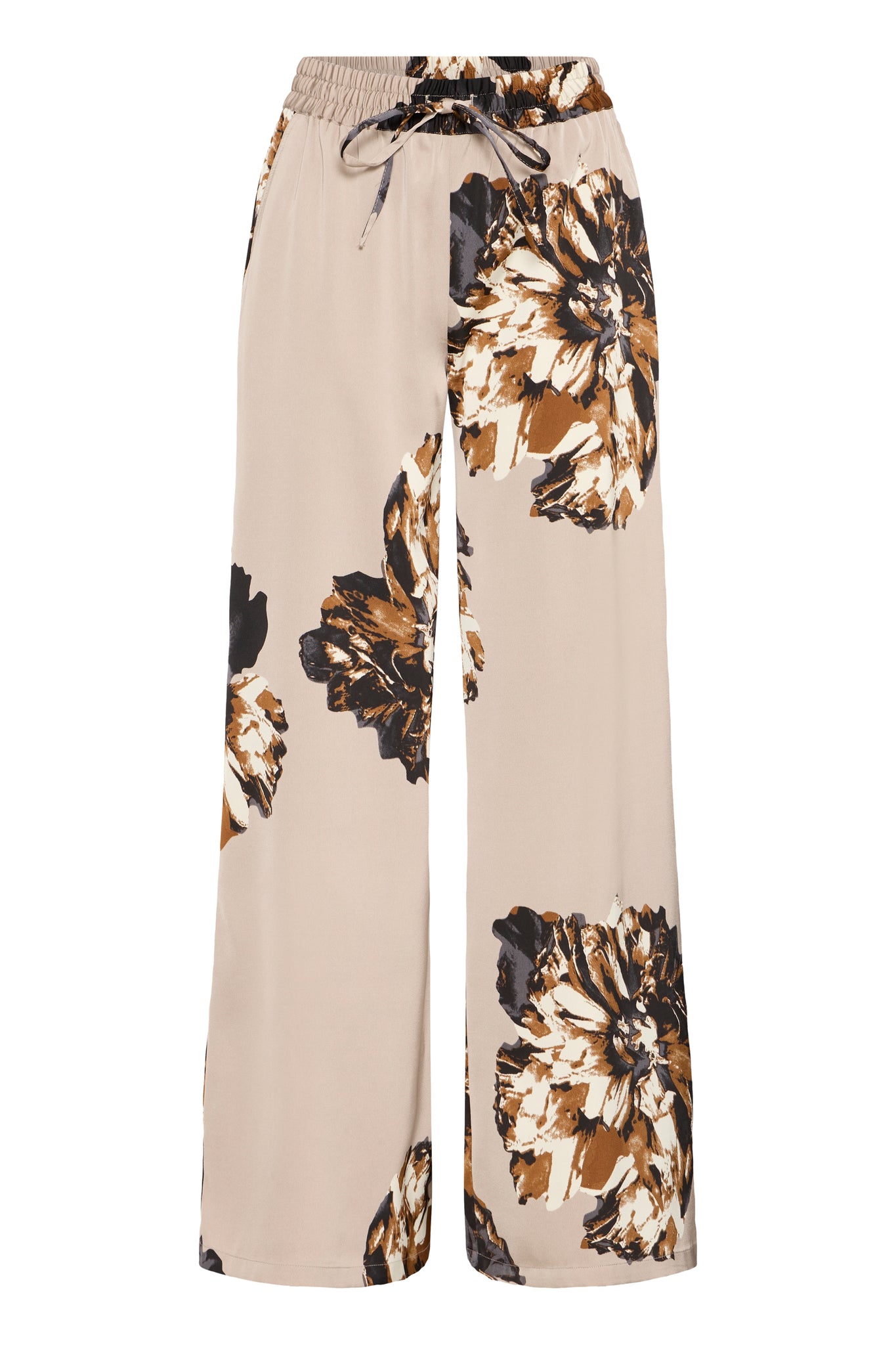 B.Young Jannike Wide Floral Trousers