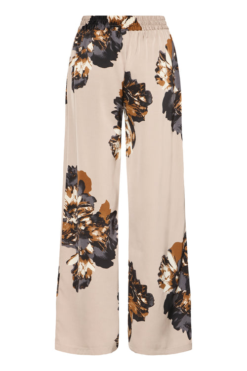 B.Young Jannike Wide Floral Trousers