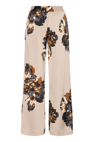 B.Young Jannike Wide Floral Trousers