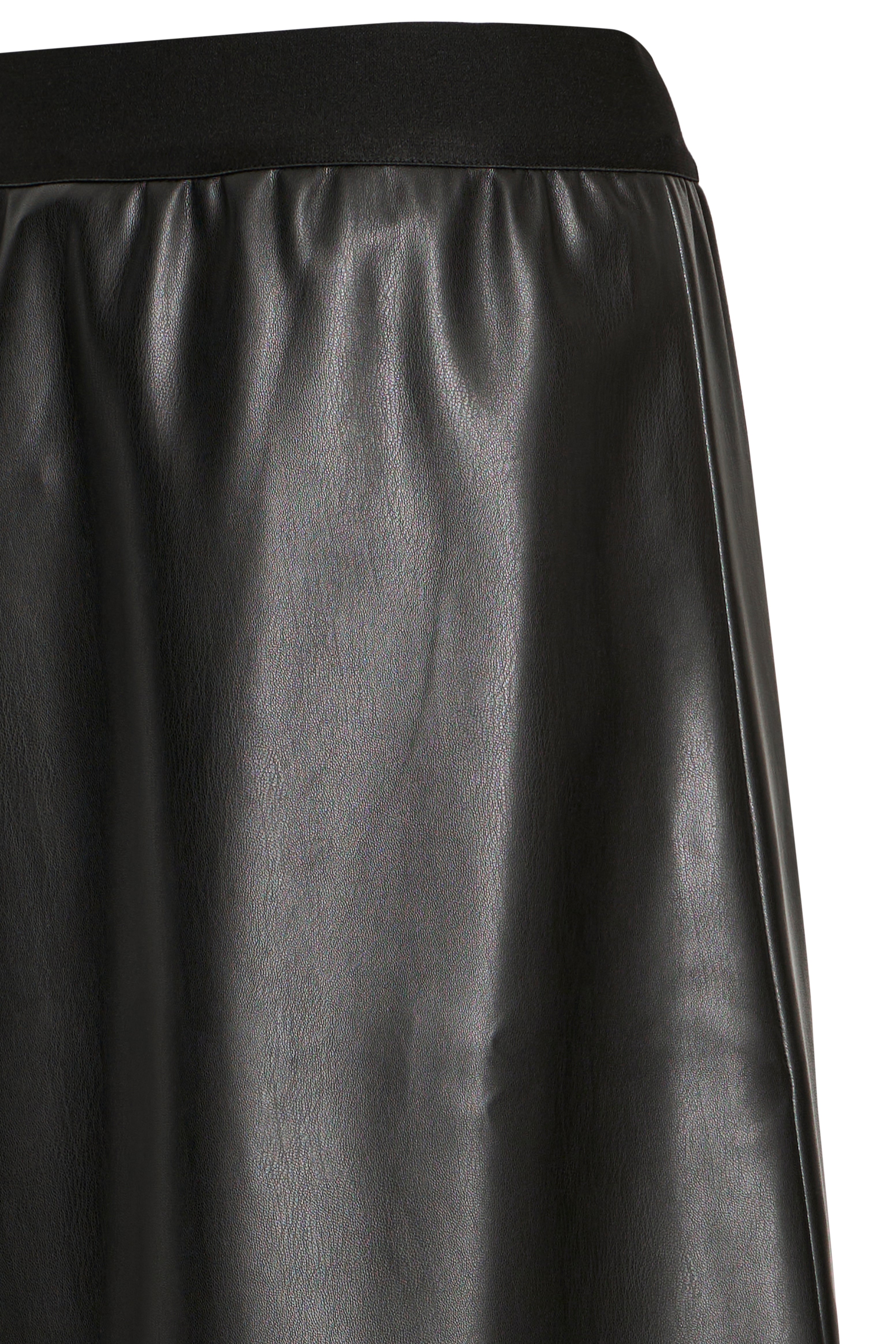 B.Young Densio Faux Leather Lasercut Skirt