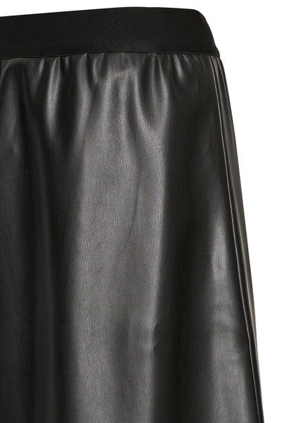 B.Young Densio Faux Leather Lasercut Skirt