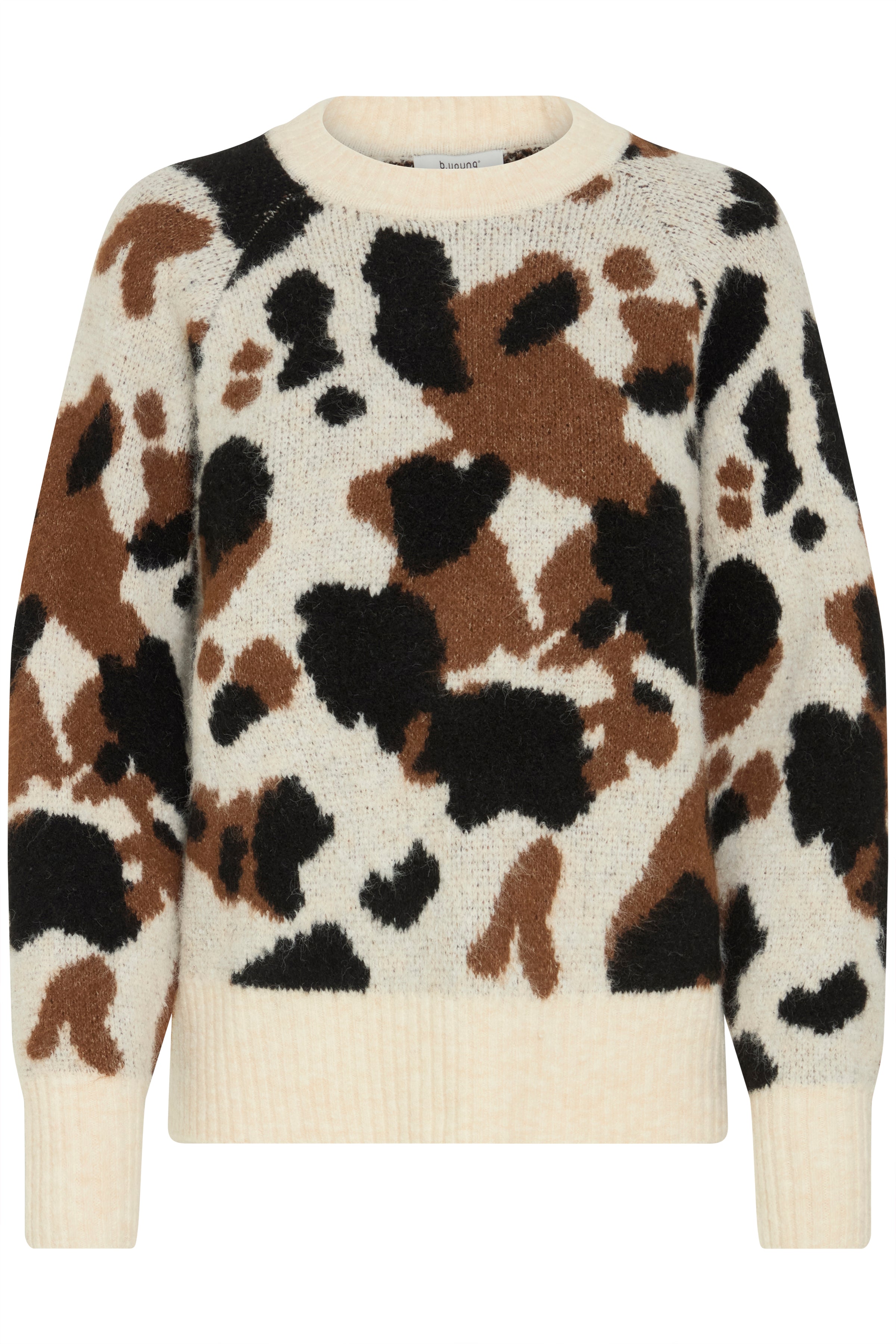 B.Young Omea Cow Print Jumper