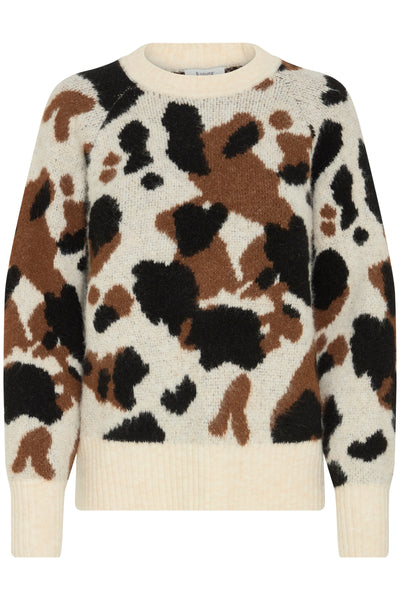 B.Young Omea Cow Print Jumper