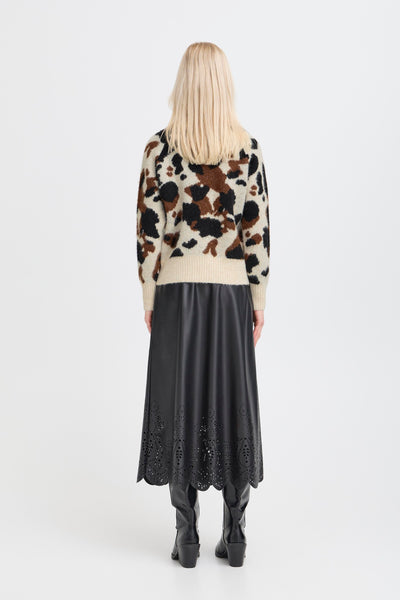 B.Young Omea Cow Print Jumper
