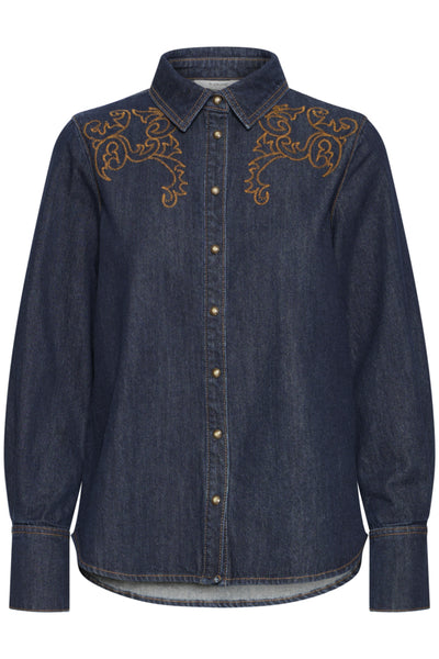 B.Young Katine Western Denim Shirt