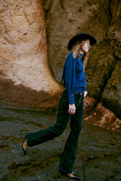 B.Young Katine Western Denim Shirt