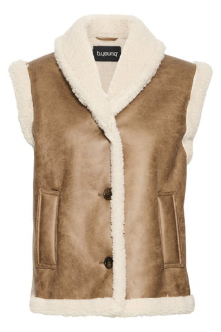 B.Young Asanna Faux Shearling Vest