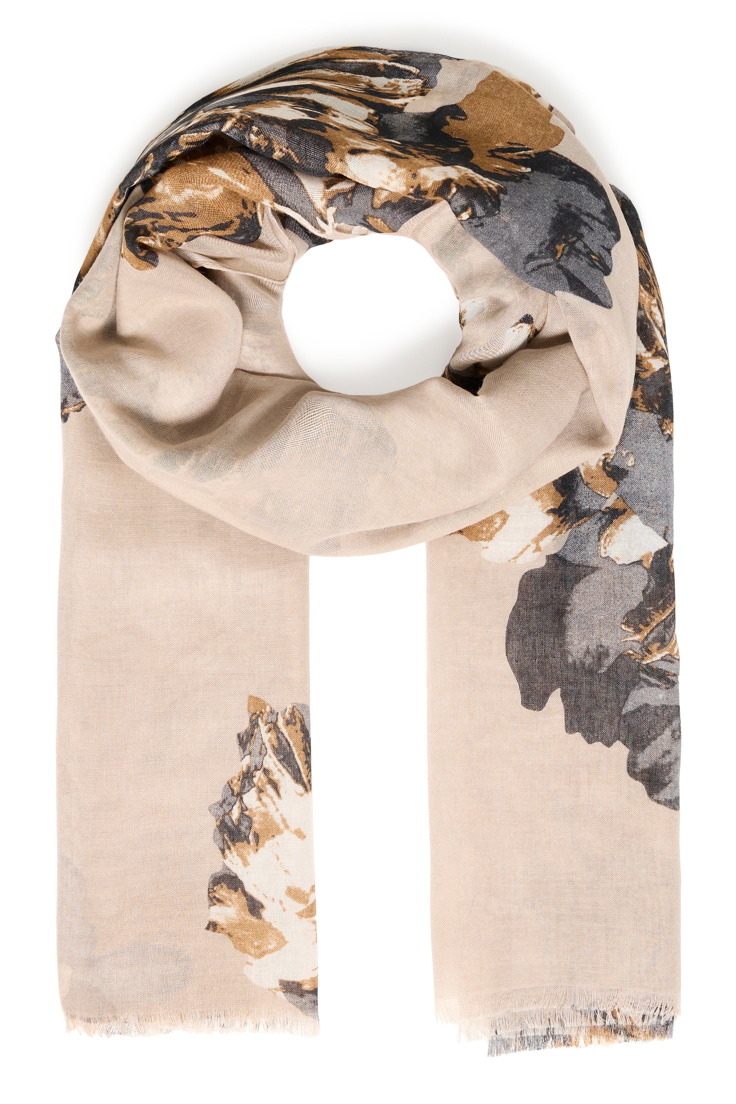 B.Young Wallum Floral Print Scarf
