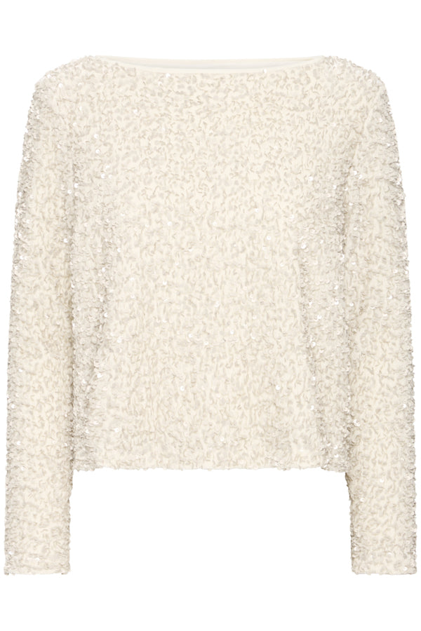B.Young Pary Sequin Textured Blouse