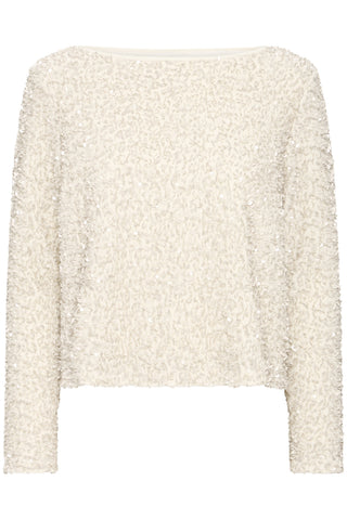 B.Young Pary Sequin Textured Blouse