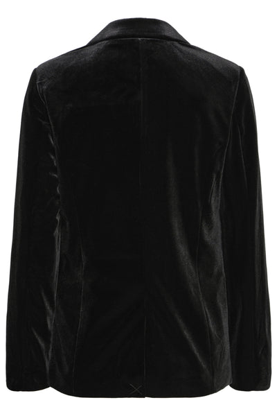 B.Young Perlina Velvet Diamante Button Blazer
