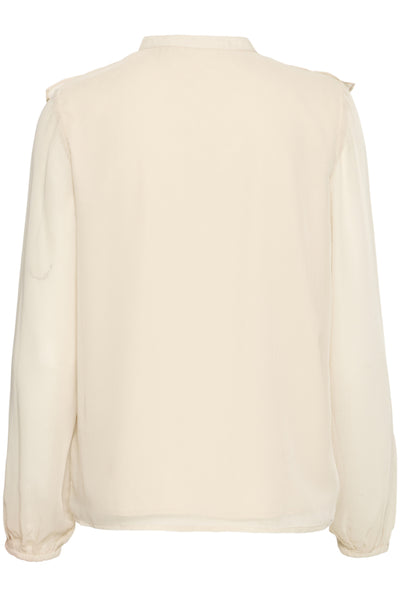 B.Young Gijo Frill Tie Neck Blouse