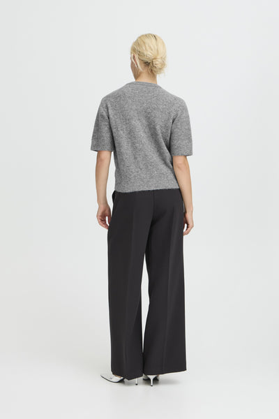 B.Young Omea Rhinestone Round Neck Jumper