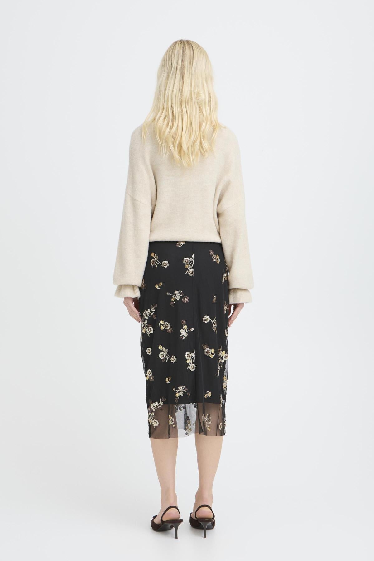 B.Young Renaz Floral Pencil Skirt