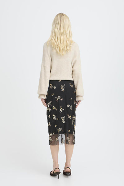 B.Young Renaz Floral Pencil Skirt
