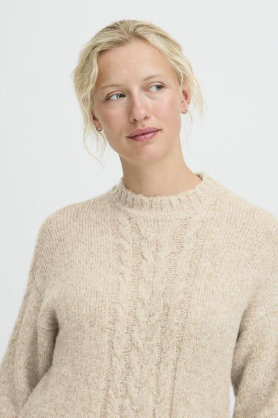 B.Young Onorma Glitter Cable Knit Jumper
