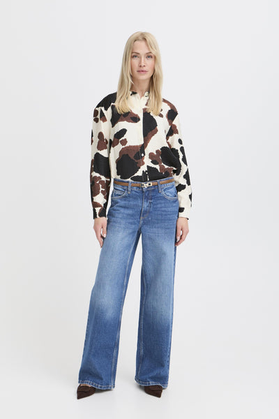 B.Young Cow Print Shirt