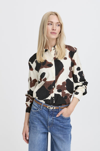 B.Young Cow Print Shirt