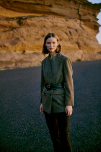 B.Young Vimma Wide Buckle Belt in Black