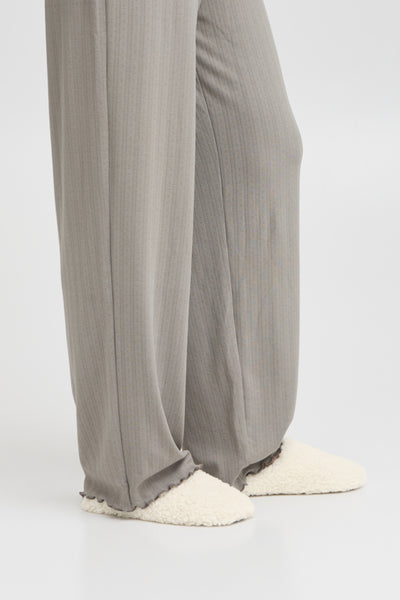 B.Young Faux Shearling Slippers - Cream