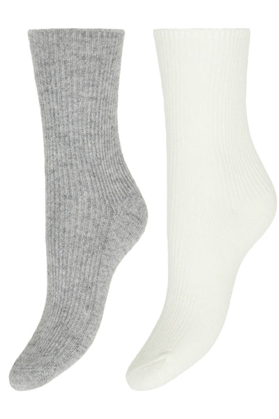 B.Young Visoxy Soft 2pk Socks - Grey Mix