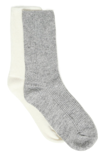 B.Young Visoxy Soft 2pk Socks - Grey Mix