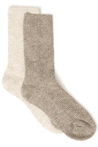 B.Young Visoxy Soft 2pk Socks - Beige Mix