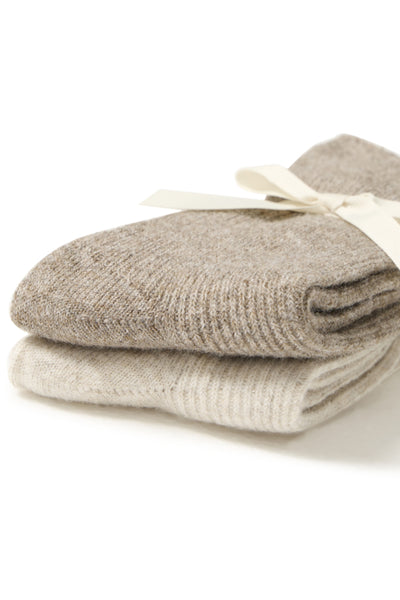 B.Young Visoxy Soft 2pk Socks - Beige Mix